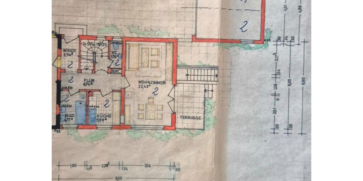 Doppelhaushälfte Erlangen Bruck - 4 Zimmer, 83 m&sup2;, 450.000&euro; | Angebot:27453022